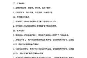 小学生篮球都是学什么